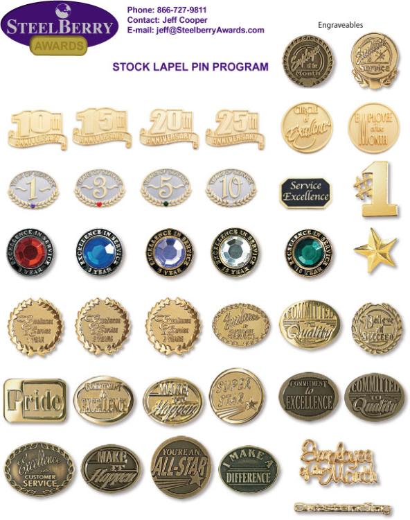 lapel pins - recognition